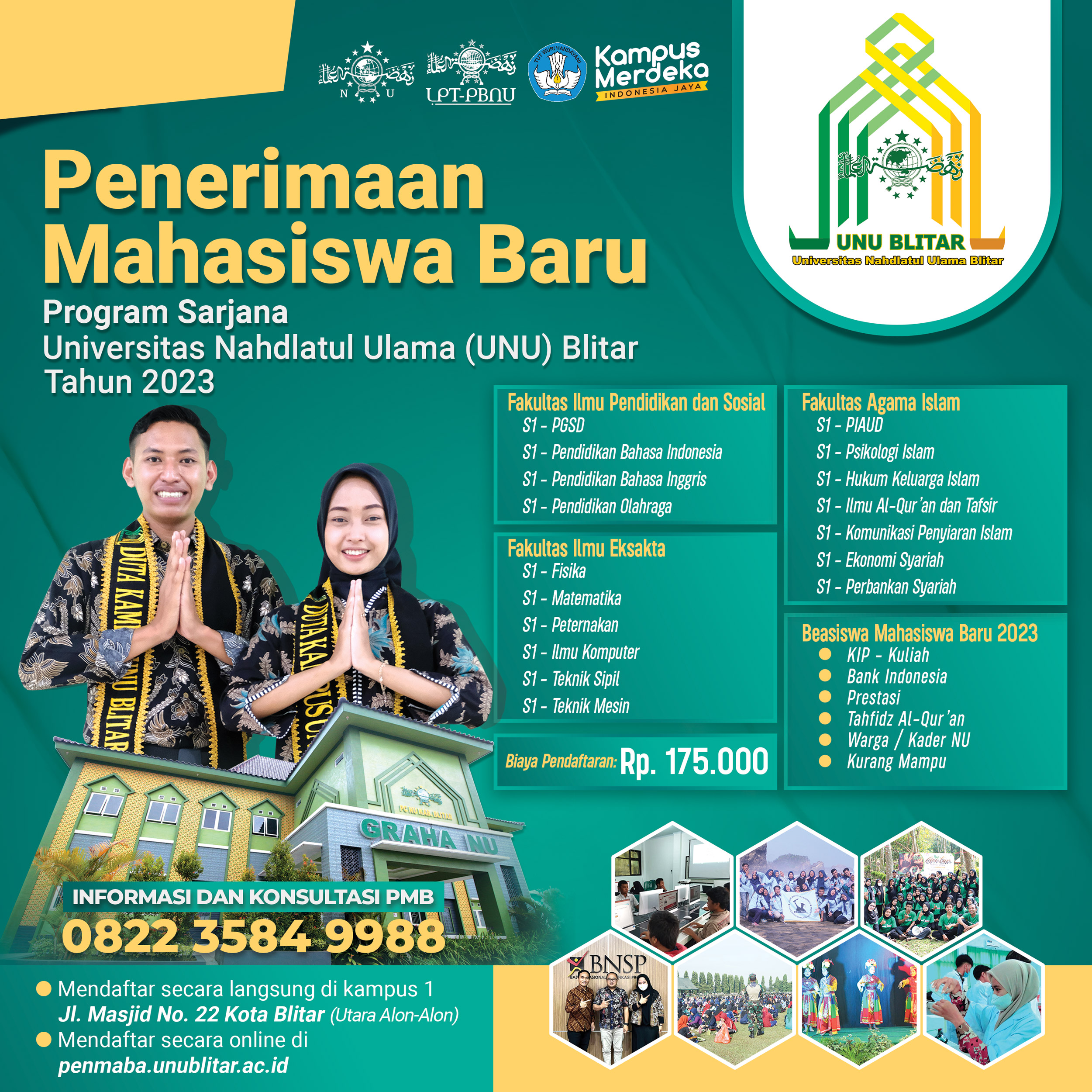 Pendaftaran Universitas Nahdlatul Ulama Blitar